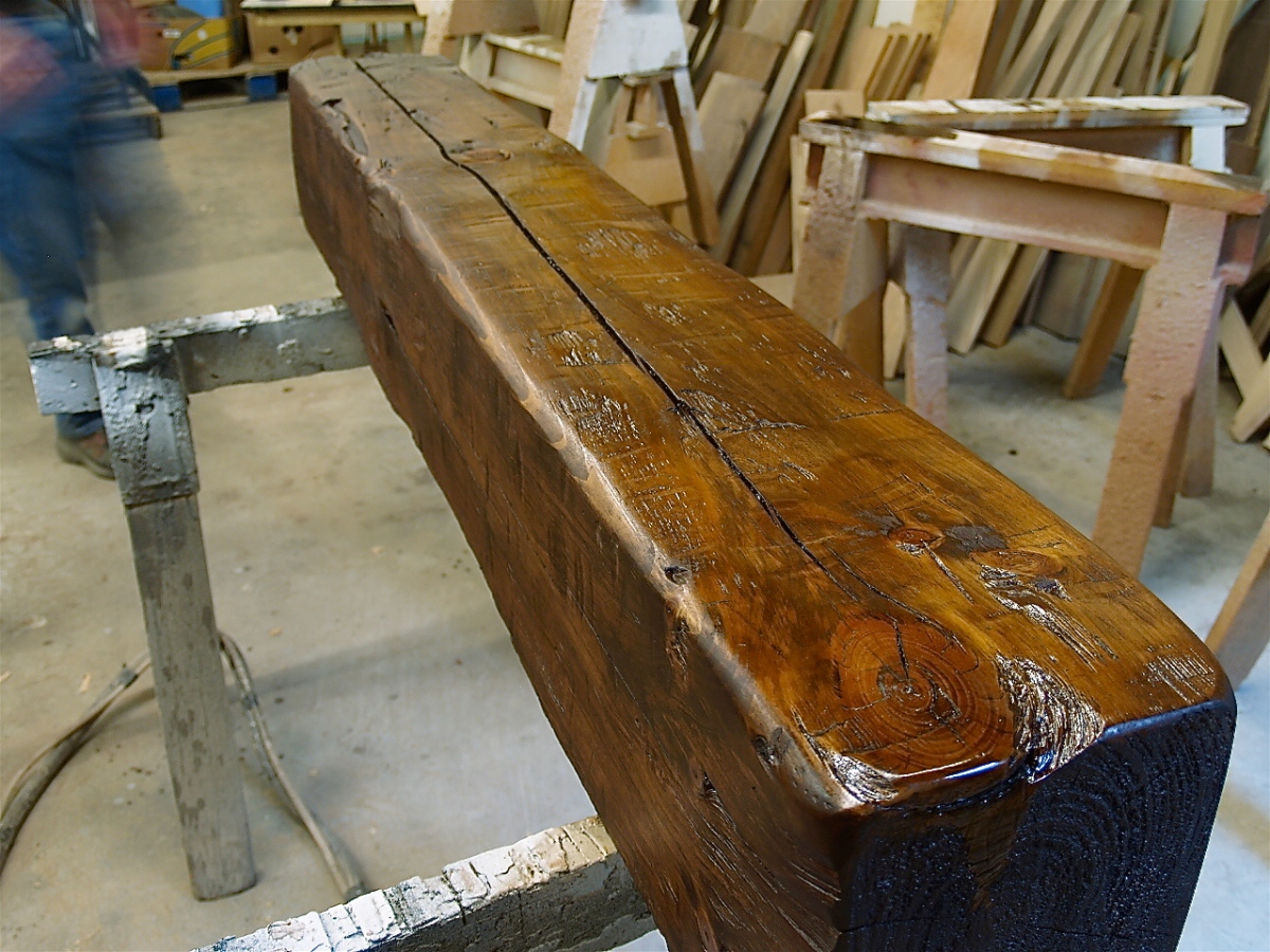 woodworking: How To Turn New Wood Into Antique Beams WunderWoods